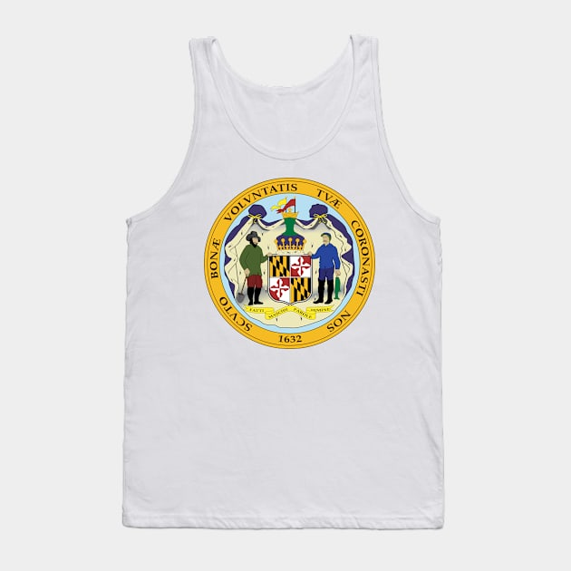 Seal of Maryland Tank Top by Flags of the World